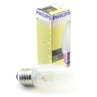 Лампа накал. Philips B35 E27 40W свеча матовая 4218