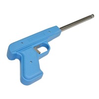 Пьезозажигалка ENERGY JZDD-17-LBL, пистолет, голубая 157429 (1/60)
