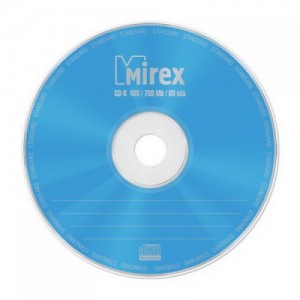 К/д Mirex Standart CD-R80/700MB 48x в бумажном конверте с окном (цена за диск) (1/150/600)