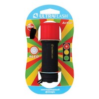 Ultraflash фонарь ручной LED15001-A (3xR03) 9св/д (40lm), красн.+черный/пластик, BL (1/6/96)