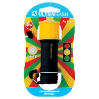 Ultraflash фонарь ручной LED15001-B (3xR03) 9св/д (40lm), желт.+черный/пластик, BL (1/6/96)
