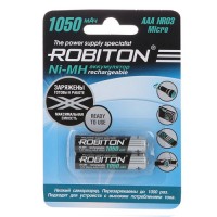 Аккумулятор Robiton R03 1050mAh Ni-MH BL2, 13117