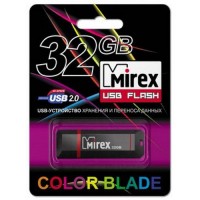 Флэш-диск USB 32GB Mirex KNIGHT BLACK (блистер)