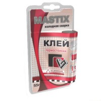 Клей Mastix термостойкий (+250С) 55гр, BL (холодная сварка), арт.МС-0115