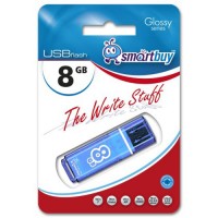 Флэш-диск USB 8Gb SmartBuy Glossy Blue SB8GBGS-B