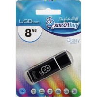 Флэш-диск USB 8Gb SmartBuy Glossy  Black