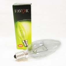 Favor B35 E14 60W свеча прозрачная (Калашников) (100)