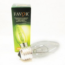 Favor B36 E27 60W свеча прозрачная (Калашников) (100)