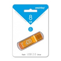 Флэш-диск USB 8Gb SmartBuy Glossy  Orange SB8GBGS-Or
