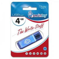Флэш-диск USB 4Gb SmartBuy Glossy Blue SB4GBGS-B