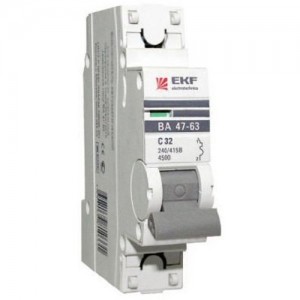 EKF PROxima автоматический выкл. ВА47-63 1P 6А 4,5kA х-ка С mcb4763-1-06C-pro (с опломбировкой)