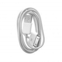 USB(A)шт. - iPhone 4/4S 30 pin, длина 1м белый, для зарядки и передачи данных 18-1123