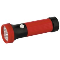 Ultraflash фонарь ручной "эконом" 3002-TH (3xR03) 3св/д, 0.6W красный/пластик, BL