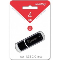 Флэш-диск USB 4GB Smartbuy Crown Black (SB4GBCRW-K)