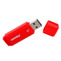 Флэш-диск USB 8GB Smartbuy Dock Red  (SB8GBDK-R) (1/1)