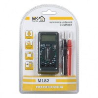 IEK мультиметр карманный Compact M182 AC(0.1V..600V) DC(0.2mV..500V/2mA..20A)R(0.2..20МОм)TMD-1S-182