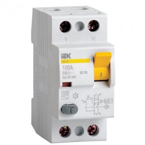 IEK ВД1-63 2P устройство защитного отключения УЗО 63А 30мА MDV10-2-063-030