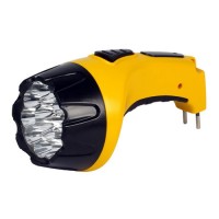 Smartbuy фонарь ручной SBF-85-Y (акк. 4V 0.8 Ah) 15св/д, желтый/пластик, вилка 220V, BL