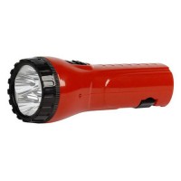 Smartbuy фонарь ручной SBF-93-R (акк. 4V 0.5 Ah) 4св/д, красный/пластик, 2 режима, вилка 220V (1/40/160)