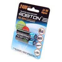 Аккумулятор Robiton R6 2400mAh Ni-MH BL2, 09791