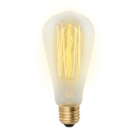 Лампа накал. Uniel ST64 E27 60W винтажная лампа накаливания IL-V-ST64-60/GOLDEN/E27 VW02