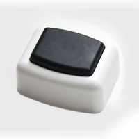 HEGEL кнопка звонка (выкл. для быт. звонка) ОУ 1 кл. бел. (АБС-пластик) А1-03 (1/50/50)