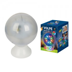 Светильник-проектор шар 3D Volpe ULI-Q307, RGB, Звездочки, d=15см, 4,5W/220V