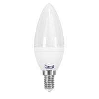 General Свеча C37 E14 7W(540lm) 2700K 2K 35x105 пластик/алюмин.  GLDEN-CF-7-230-E14-2700, 637900 (1/10/50)