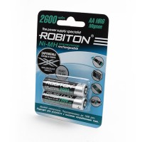 Аккумулятор Robiton R6 2600mAh Ni-MH BL2, 13118