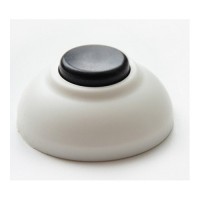 HEGEL кнопка звонка (выкл. для быт. звонка) ОУ 1 кл. бел. круглая (АБС-пластик) А1-02