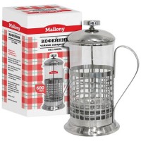 Чайник/кофейник (френч-пресс) 600мл, Cellula, нерж сталь/стекло, B511-600ML Mallony 950138