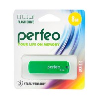Флэш-диск USB  8Gb Perfeo Green C05 PF-C05G008
