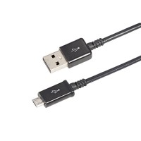 Rexant USB кабель microUSB длинный штекер 1М черный цена за шт (10!), 18-4268