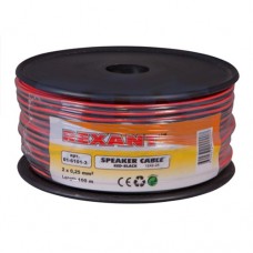 REXANT кабель акустический, 2x0.25 мм, красно-черный, 100 м.  REXANT, 01-6101-3