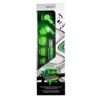 Наушники вакуумные SmartBuy® JAZZ, зеленые, 3 пары силиконовых вставок (SBE-720)/40