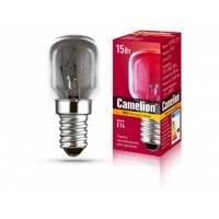 Camelion лампа  для духовок (+300°) E14 15W 220V прозрачная 15/PT/CL/E14