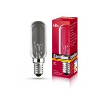 Camelion лампа накаливания для вытяжек E14 40W(350lm) прозрачная 40/T25/CL/E14