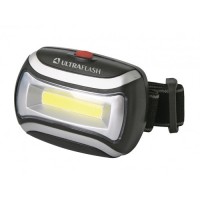 Ultraflash фонарь налобный LED5380 (3xR03) 1св/д COB(100lm), 3W, 3 реж., черный/пластик