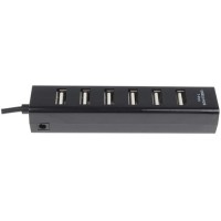 Rexant Разветвитель USB на 7 портов черный, 18-4107