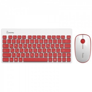 Комплект клавиатура+мышь Smartbuy 220349AG красно-белый (SBC-220349AG-RW)