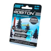 Аккумулятор Robiton 2000MH R6 SR2, низкотемпературные, BL2, 14875