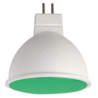 Лампа св/д Ecola MR16 GU5.3 220V 7W Зеленый матов.  47x50 M2TG70ELC