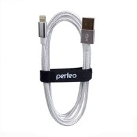 Кабель USB - 8 PIN для iPhone, (Lightning) Perfeo белый, длина 1 м. (I4301)