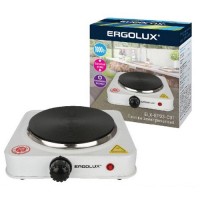 Электроплитка ERGOLUX ELX-EP03-C01, 1 конфорка, диск, 1кВт