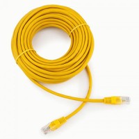 Cablexpert патч-корд медный UTP cat5e, 10м, литой, многожильный (желтый)
