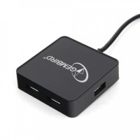 Разветвитель USB 2.0 Gembird UHB-242, 4 порта, блистер, черный