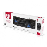 Комплект клавиатура+мышь Smartbuy ONE черно-синий (SBC-230346-KB) /20