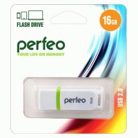 Флэш-диск USB 16GB Perfeo C11 White