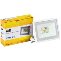 IEK Прожектор св/д LED СДО 06-30 30W(2400lm) 6500K 6K 139x156x22 белый IP65 LPDO601-30-65-K01