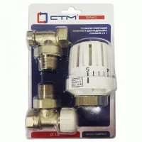 СТМ ТЕРМО Термостатический комплект для радиатора угловой в блистере 3/4" CARKTA34